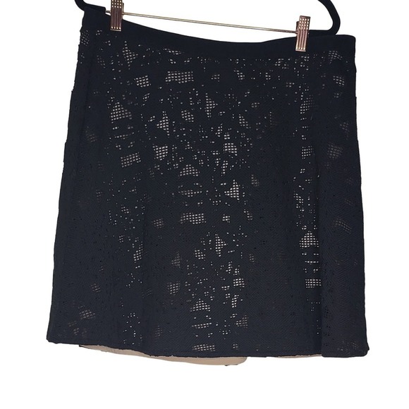 Ann Taylor Dresses & Skirts - Black Ann Taylor Lace Overlay Skirt SZ 14